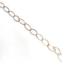 Load image into Gallery viewer, Copper 10.35mm Width by 18.20mm Length Smooth Oval Cable Chain. Price per: 1 Foot.