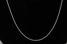 Load image into Gallery viewer, Sterling Silver, 1.8mm Width / Length, 24 Inch Rounded Box Chain with 6.0mm Width / Length by 1.4mm Thick, Smooth Spring Ring Clasp. Quantity Per Pack: 1 Piece.