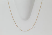 Load image into Gallery viewer, Gold Filled, 1.0mm Width / Length, 18 Inch Round Regular Rope Chain with 4.3mm Width / Length by 0.8mm Thick, Smooth Spring Ring Clasp. Quantity Per Pack: 1 Piece.