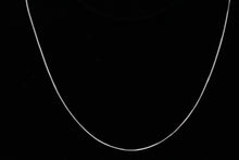 Load image into Gallery viewer, Sterling Silver, 0.7mm Width / Length, 18 Inch Square Regular Snake Chain with 6.0mm Width / Length by 1.4mm Thick, Smooth Spring Ring Clasp and Tags Ends. Quantity Per Pack: 1 Piece.