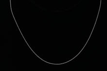 Load image into Gallery viewer, Sterling Silver, 0.8mm Width by 1.0mm Length, 18 Inch Cable Chain with 5.0mm Width / Length by 0.9mm Thick, Smooth Spring Ring Clasp. Quantity Per Pack: 1 Piece.