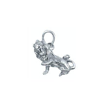 Load image into Gallery viewer, Sterling Silver Oxidized, 17.1mm Width by 8.7mm Length by 13.0mm Height, Lion Pendant. Quantity Per Pack: 1 Piece.
