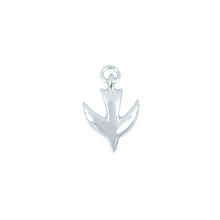 Load image into Gallery viewer, Sterling Silver, 11.3mm Width by 2.0mm Length by 15.3mm Height, Bird Charm. Quantity Per Pack: 3 Pieces.