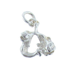 Load image into Gallery viewer, Sterling Silver Natural, 9.5mm Width by 3.0mm Length by 11.2mm Height, 2 Fish / Pisces Charm. Quantity Per Pack: 4 Pieces.