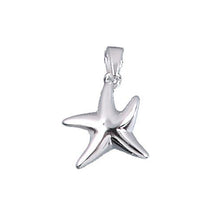 Load image into Gallery viewer, Sterling Silver, 16.0mm Width by 3.4mm Length by 16.3mm Height, Starfish Charm. Quantity Per Pack: 1 Piece.