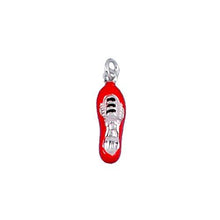 Load image into Gallery viewer, Sterling Silver Enamel, 5.7mm Width by 5.3mm Length by 19.0mm Height, Shoe Charm. Quantity Per Pack: 3 Pieces.