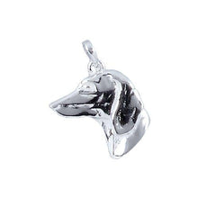 Load image into Gallery viewer, Sterling Silver, 18.0mm Width by 2.3mm Length by 19.8mm Height, Dachshund Dog Charm. Quantity Per Pack: 1 Piece.