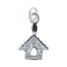 Load image into Gallery viewer, Sterling Silver, 8.7mm Width by 1.5mm Length by 13.2mm Height, Birdhouse Charm. Quantity Per Pack: 4 Pieces.
