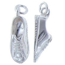 Load image into Gallery viewer, Sterling Silver, 7.3mm Width by 6.7mm Length by 21.5mm Height, Shoe Charm. Quantity Per Pack: 2 Pieces.