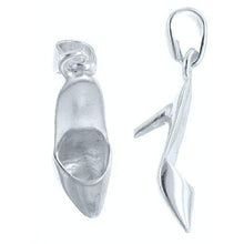 Load image into Gallery viewer, Sterling Silver, 7.9mm Width by 8.4mm Length by 11.9mm Height, High Heel Pendant. Quantity Per Pack: 1 Piece.