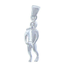 Load image into Gallery viewer, Sterling Silver, 8.8mm Width by 8.6mm Length by 28.3mm Height, Scuba Diver Pendant. Quantity Per Pack: 1 Piece.