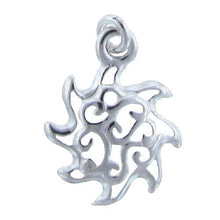 Load image into Gallery viewer, Sterling Silver, 14.8mm Width by 2.3mm Length by 19.3mm Height, Filigree Starfish Charm. Quantity Per Pack: 5 Pieces.