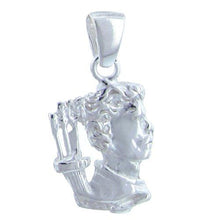 Load image into Gallery viewer, Sterling Silver, 13.3mm Width by 2.0mm Length by 20.8mm Height, Robinhood Pendant. Quantity Per Pack: 2 Pieces.