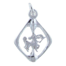 Load image into Gallery viewer, Sterling Silver, 13.3mm Width by 1.7mm Length by 18.8mm Height, Sagittarius Charm. Quantity Per Pack: 4 Pieces.