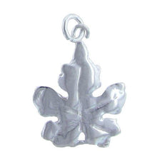 Load image into Gallery viewer, Sterling Silver, 16.5mm Width by 2.8mm Length by 20.6mm Height, Maple Leaf Charm. Quantity Per Pack: 3 Pieces.