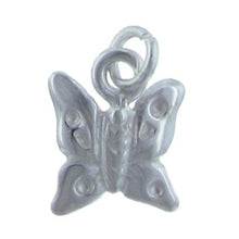 Load image into Gallery viewer, Sterling Silver, 10.7mm Width by 2.5mm Length by 12.9mm Height, Butterfly Charm. Quantity Per Pack: 5 Pieces.
