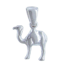 Load image into Gallery viewer, Sterling Silver, 14.5mm Width by 3.2mm Length by 16.3mm Height, Camel Pendant. Quantity Per Pack: 1 Piece.