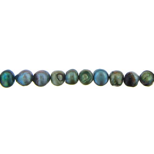 Multicolor, 13.5mm Width by 11.5mm Length by 13.0mm Height, Potato Pearl Bead. Quantity per pack: 34 Pieces.