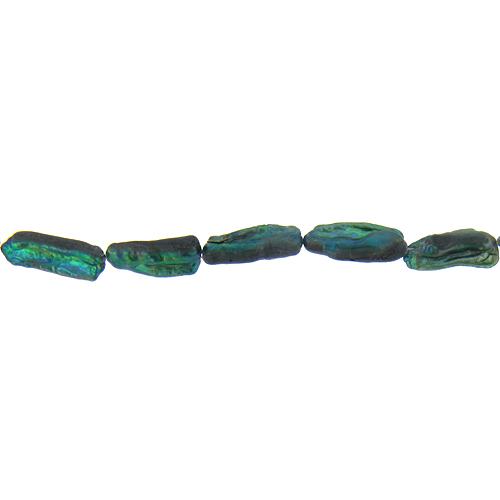 Green, 12.5mm Width by 9.0mm Length by 30.5mm Height, Rice Pearl Bead. Quantity per pack: 15 Pieces.
