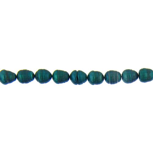 Tahitian Look, 8.0mm Width by 8.0mm Length by 10.0mm Height, Circled Pearl Bead. Quantity per pack: 44 Pieces.