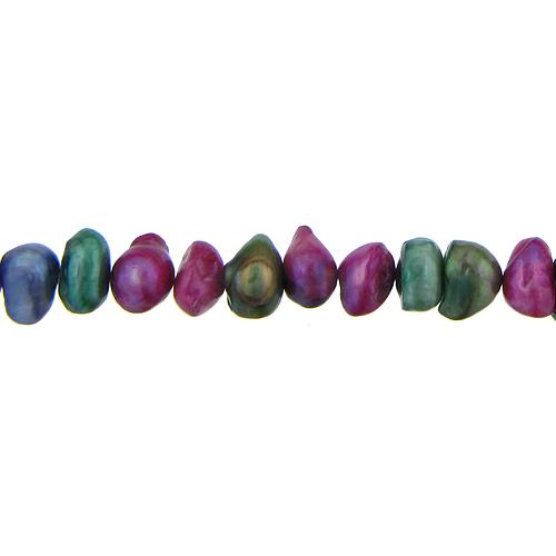 Multicolor, 14.5mm Width by 12.0mm Length by 8.5mm Height, Potato Pearl Bead. Quantity per pack: 43 Pieces.