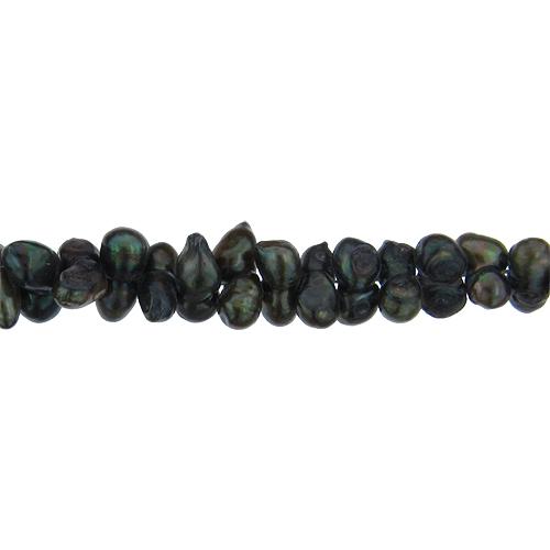 Dark Green, 13.5mm Width by 7.0mm Length by 10.0mm Height, Potato Pearl Bead. Quantity per pack: 52 Pieces.