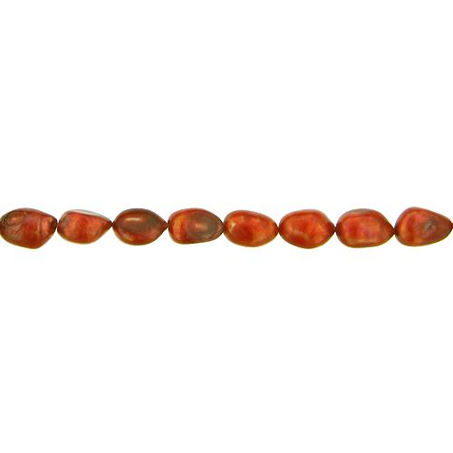 Bordeaux, 9.5mm Width by 7.0mm Length by 11.5mm Height, Potato Pearl Bead. Quantity per pack: 36 Pieces.