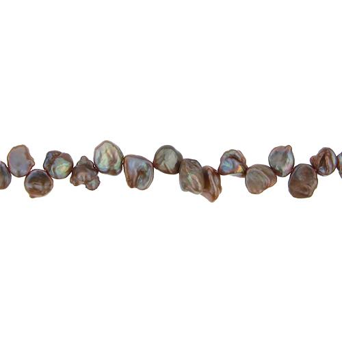 Rose Gold, 8.0mm Width by 4.0mm Length by 8.5mm Height, Potato Pearl Bead. Quantity per pack: 67 Pieces.
