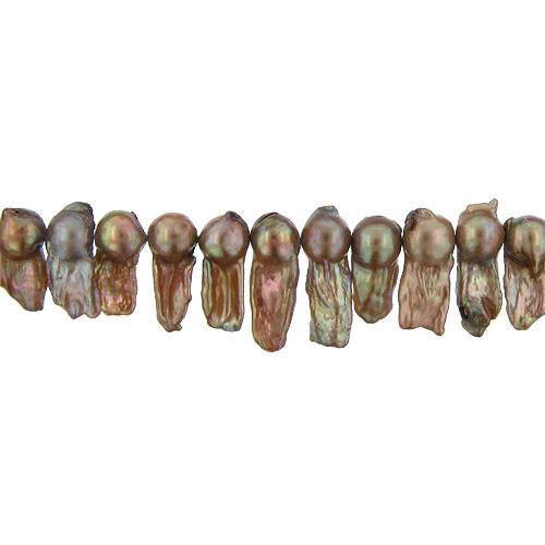 Gold, 9.0mm Width by 9.0mm Length by 21.0mm Height, Baroque Pearl Bead. Quantity per pack: 46 Pieces.