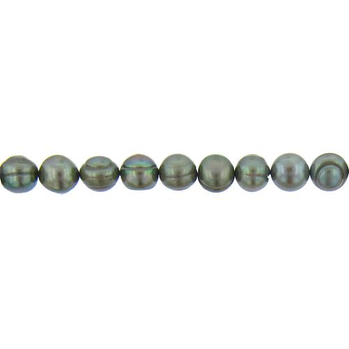 Powder Green, 9.0mm Width by 9.0mm Length by 10.5mm Height, Potato Pearl Bead. Quantity per pack: 44 Pieces.