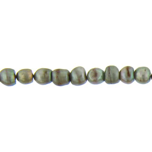 Powder Green, 8.5mm Width by 8.5mm Length by 9.0mm Height, Potato Pearl Bead. Quantity per pack: 52 Pieces.