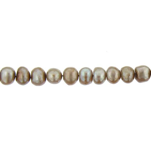 Almond Matte, 10.0mm Width by 8.5mm Length by 8.0mm Height, Potato Pearl Bead. Quantity per pack: 54 Pieces.