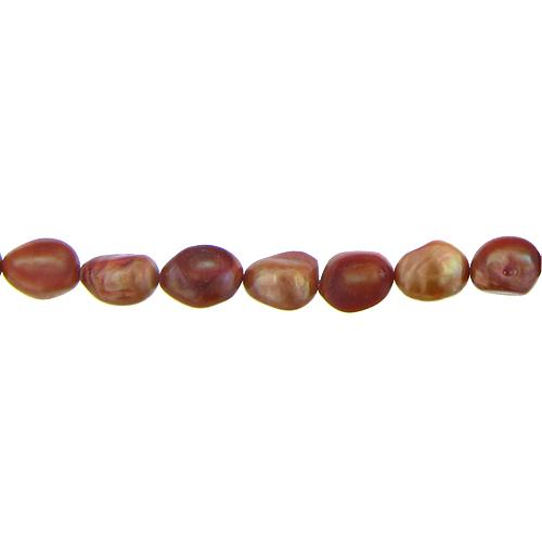 Copper, 10.0mm Width by 7.0mm Length by 16.0mm Height, Drop Pearl Bead. Quantity per pack: 28 Pieces.