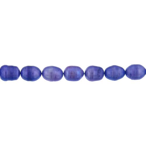 Purple, 9.0mm Width by 8.5mm Length by 11.5mm Height, Oval Pearl Bead. Quantity per pack: 45 Pieces.