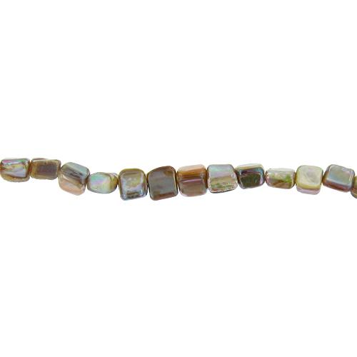 Light Brown, 9.5mm Width by 6.5mm Length by 8.0mm Height, Branch Pearl Bead. Quantity per pack: 48 Pieces.