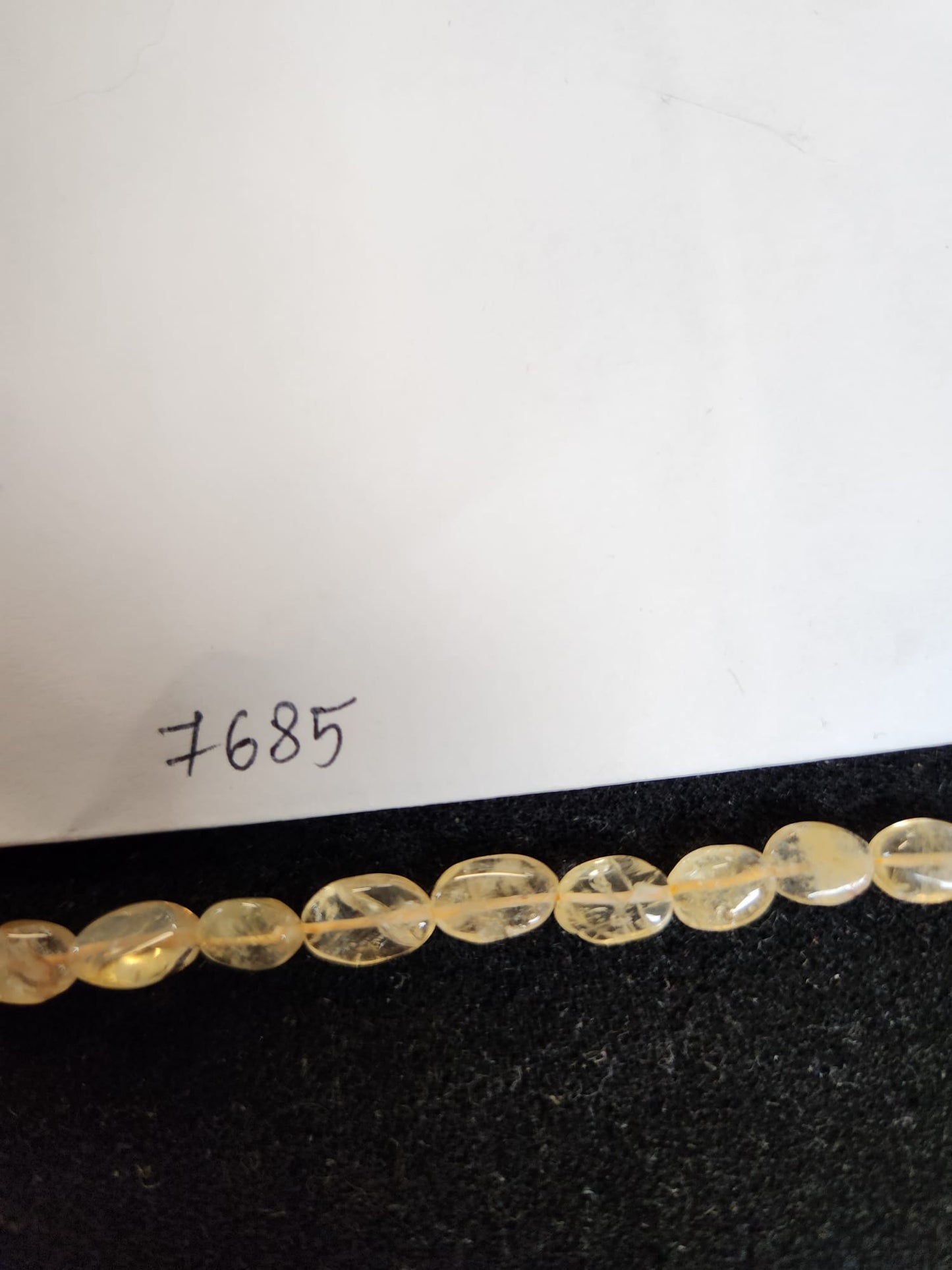Citrine, 7.5mm Width by 4.4mm Length by 9.8mm Height, Oval Stone Bead. Quantity per pack: 37 Pieces.