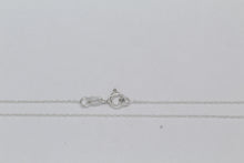 Load image into Gallery viewer, Sterling Silver, 1.0mm Width / Length, 18 Inch Flat Regular Rope Chain with 6.0mm Width / Length by 1.4mm Thick, Smooth Spring Ring Clasp.