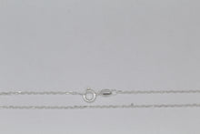 Load image into Gallery viewer, Sterling Silver, 1.4mm Width by 2.2mm Length, 18 Inch Flat Cable Chain with 6.0mm Width / Length by 1.4mm Thick, Smooth Spring Ring Clasp. Quantity Per Pack: 1 Piece.