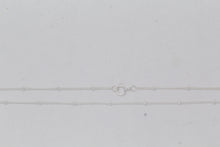 Load image into Gallery viewer, Sterling Silver, 1.0mm Width by 1.9mm Length, 18 Inch Regular Satellite Chain with 5.0mm Width / Length by 1.0mm Thick, Smooth Spring Ring Clasp. Quantity Per Pack: 1 Piece.