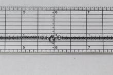 Load image into Gallery viewer, Sterling Silver Black Diamond, 1.8mm Width / Length, 24 Inch Rounded Box Chain with 6.0mm Width / Length by 1.4mm Thick, Smooth Spring Ring Clasp. Quantity Per Pack: 1 Piece.