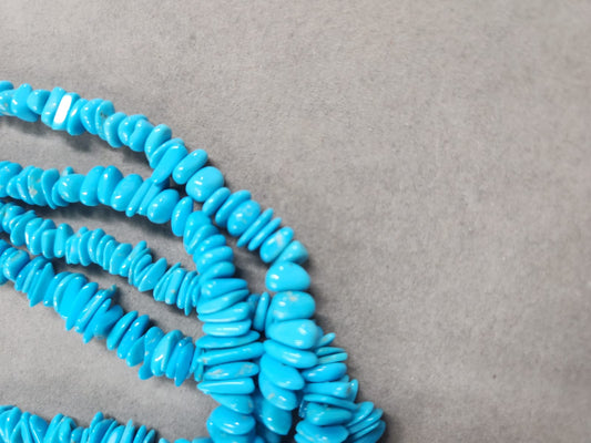 Turquoise Stone.American Sleeping Beauty Turquoise Size 5x7 mm Turquoise Stone.Quantity per 1 String.