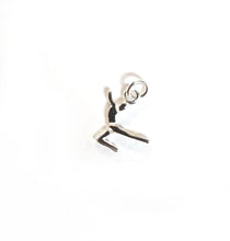 Load image into Gallery viewer, Sterling Silver, 9.1mm Width by 1.3mm Length by 10.8mm Height, Gymnast Charm. Quantity Per Pack: 4 Pieces.