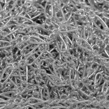 Load image into Gallery viewer, Sterling Silver Three 1.4mm Width by 1.8mm Length Curb Links Followed by 1.7mm Width by 3.8mm Length Long Link, Figaro Chain. Price per: 1 Foot.