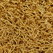 Load image into Gallery viewer, 14kt Gold Filled 1.7mm Width by 3.5mm Length Smooth Oval Curb Link Connected By 1.3mm Width by 1.7mm Length Smooth Smaller Link, Figaro Chain. Price per: 1 Foot.