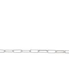 Load image into Gallery viewer, Chain by Foot. Sterling Silver 2.0mm Width by 5.0mm Length, Flat Cable Chain. Price per: 1 Foot.