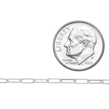 Load image into Gallery viewer, Sterling Silver 2.0mm Width by 5.0mm Length, Flat Cable Chain. Price per: 1 Foot.