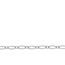 Load image into Gallery viewer, Chain by Foot. Sterling Silver 2.7mm Width by 5.4mm Length, Oval Long and Short Chain. Price per: 1 Foot.