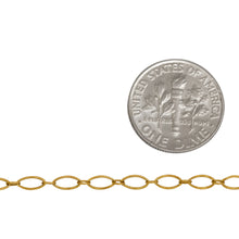 Load image into Gallery viewer, 14kt Gold Filled 2.7mm Width by 5.4mm Length, Oval Long and Short Chain. Price per: 1 Foot.