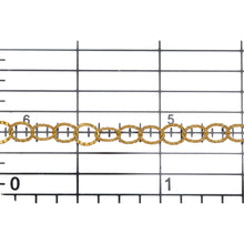 Load image into Gallery viewer, 14kt Gold Filled 3.5mm Width by 3.7mm Length, Flat Corrugated Cable Chain. Price per: 1 Foot.