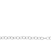 Load image into Gallery viewer, Chain by Foot. Sterling Silver 2.5mm Width by 3.2mm Length, Cable Chain. Price per: 1 Foot.